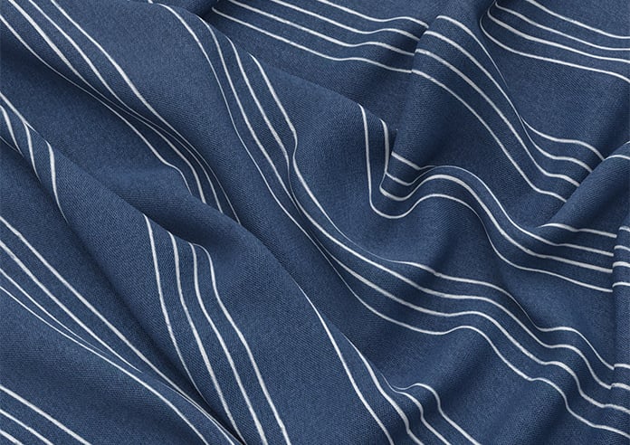 Portofino Stripe, Tide Blue - Twist&Fit Roman Blind - Image 4